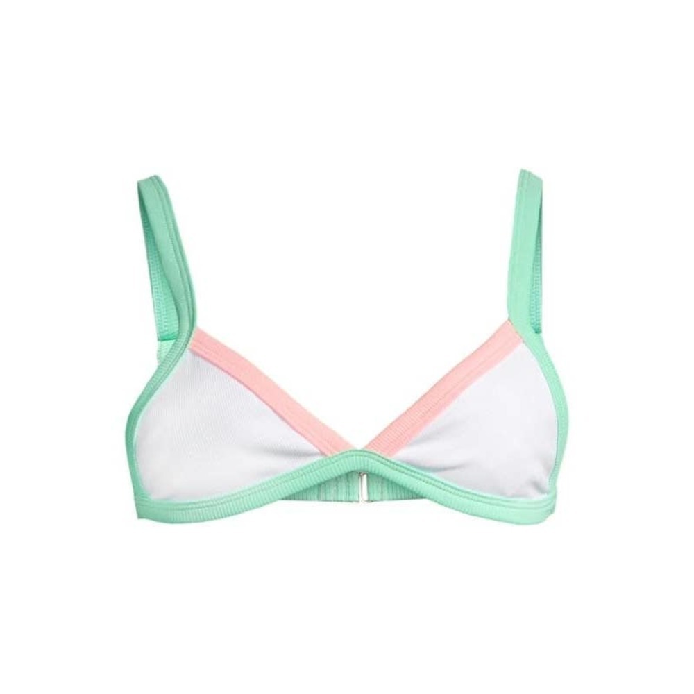 PEIXOTO Tina Ribbed Triangle Bikini Top